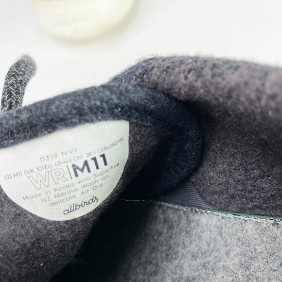 Allbirds Shoes Mens Size 11 Gray Merino Wool Runners Running Sneakers Comfort - Picture 6 of 7